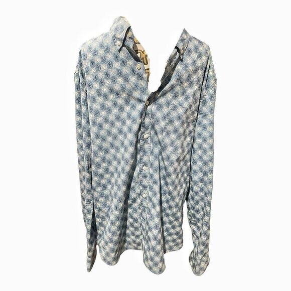 J. Crew Men’s Blue Cotton Long Sleeve Button Down Casual Shirt Size XL - Picture 1 of 6